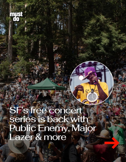SF summer just got booked.

Stern Grove Festival is back on June 14 for its 89th season of free concerts, and the lineup is stacked.

We’re talking Public Enemy, Al Green, Goapele, Japanese Breakfast, Major Lazer, Patti LaBelle and more, all performing in the middle of a eucalyptus grove.

Shows run every Sunday through August and draw up to 10,000 people each week.

Only catch, tickets are free, but you’ll need to enter the lottery to get in.

Media via @sterngrovefestival

#mustdosf #sterngrovefestival #sanfrancsico