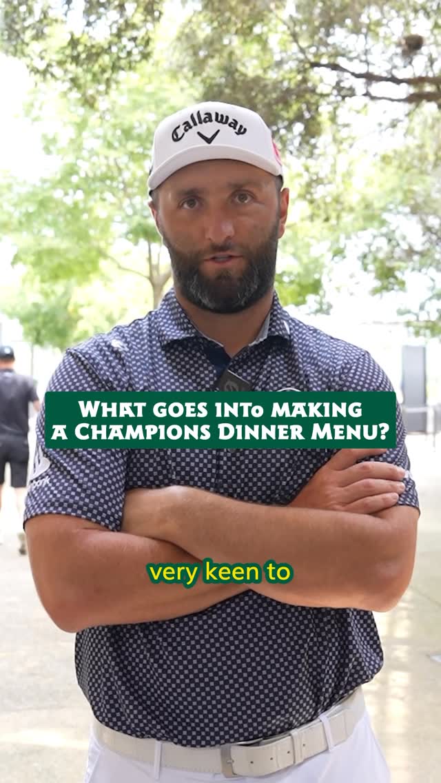 “Make a menu that you would want to eat.”

What would be served at your Champions Dinner? #TheMasters