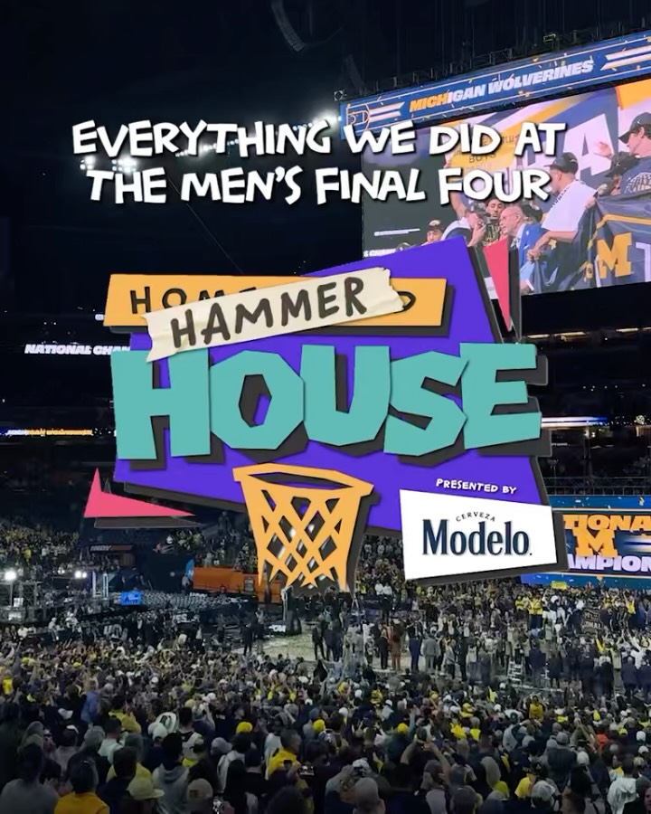 The last stop on the Homefield Hammer House Tour was CRAZY! We had an insane time in Indianapolis getting into all things Final Four. A live podcast, the Hammer House, multiple Modelo pop-ups and 3 great basketball games kept us going all weekend. Keep an eye out, we’ll be back so soon with more events!!