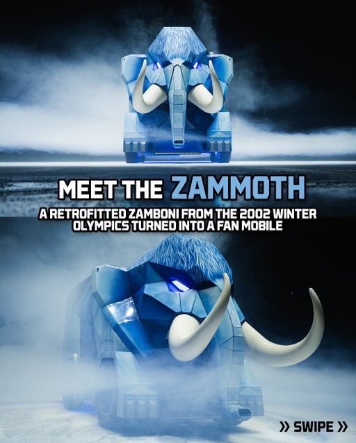 Introducing the Zammoth! Meet our custom fan Zamboni, created in collaboration with Utah’s own @the_diesel_dave and @heavydsparks. 

Hitting the ice tonight at the @deltacenter!