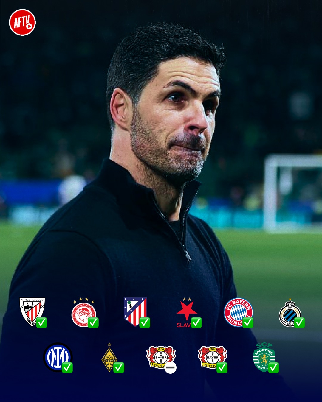 𝟏𝟎 𝐭𝐞𝐚𝐦𝐬. 𝐍𝐨𝐧𝐞 𝐝𝐞𝐟𝐞𝐚𝐭𝐞𝐝. ✅

Beating Arsenal in the Champions League has proven IMPOSSIBLE! 🤷