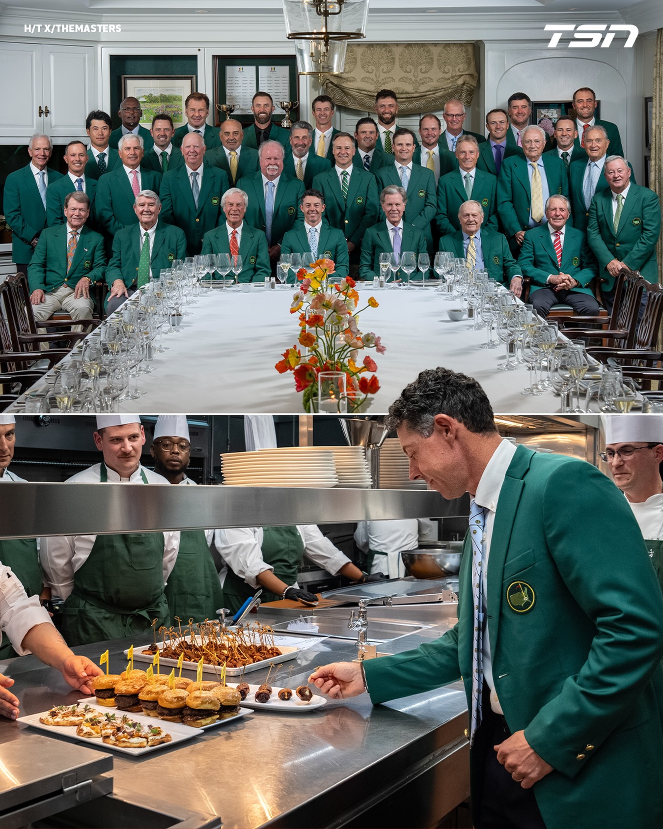 Rory McIlroy got to try the meal chosen by him at #themasters champions dinner.

(via @themasters)