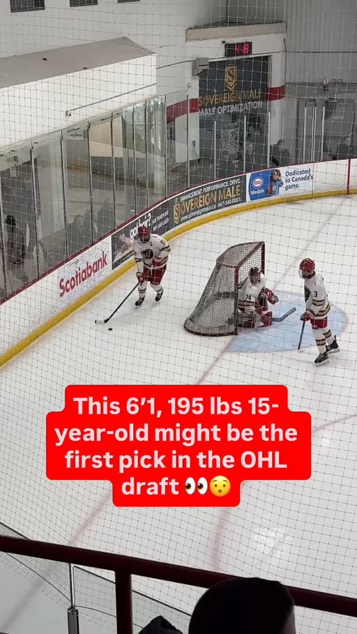 At 6’1, 195 lbs at 15(‼️), The Hill Academy U16 AAA forward Tanner Adams could be the first player off the board at this year’s @ohlofficial draft 👀🚨