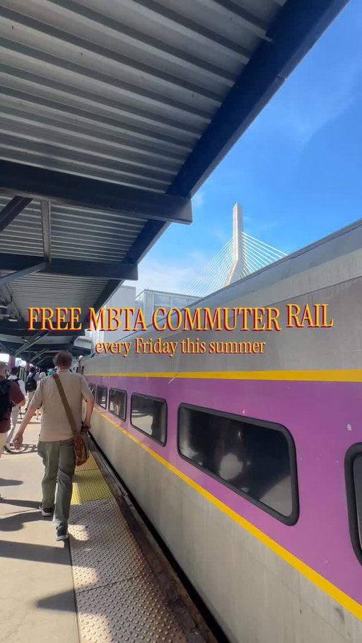 Big news: Every Friday this summer (Jun–Aug), the MBTA Commuter Rail will be completely FREE to ride on any line any distance 🚂☀️🌊🚞 From beach days to nature escapes, quaint coastal towns, artsy downtowns, plus summer festivals all along the lines, everything you need to know about Free Fridays and where the Commuter Rail can take you this summer via link in bio 🔗