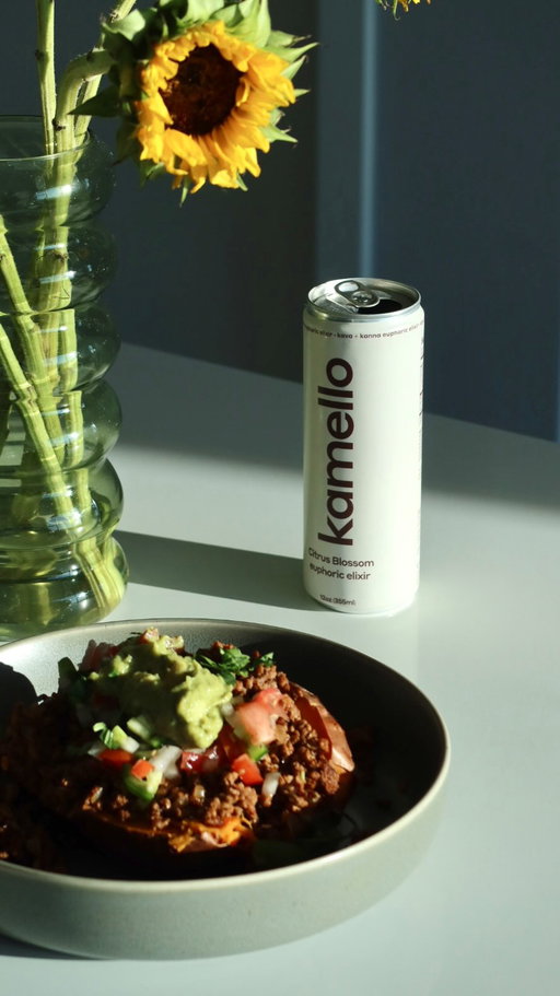 #ad easy high protein meal paired with Kamello. 

Kamello is an alcohol-free social tonic made with kava and kanna, traditionally used to support relaxation, mood, and mental clarity. 

Use my code Miguel10 for 10% off your first order 

#KamelloPartner, #Kamello and #DrinkKamello