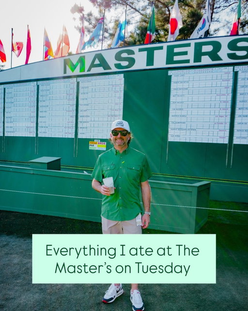 Everything I ate at @themasters on Tuesday. Swipe 👉🏽.

#MeatChurch #TheMasters #Masters #Augusta
