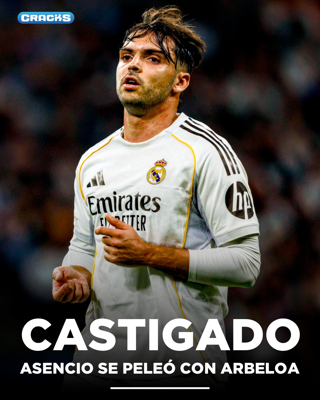 ¡¿PELEA ASENCIO - ARBELOA?! 🚨

Según Marca, el central discutió fuerte con el DT del Real Madrid el mismo día del partido vs Elche.

Iba a ser titular, pero fue borrado del equipo hasta que pidió perdón al vestuario en un entrenamiento.

Estaba molesto por no jugar la ida vs City. ⚠️