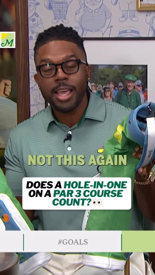 Weigh in: Does a hole-in-one on a Par 3 course count?? 👀💬 @roger_steele’s stance is VERY clear. 

Watch Mornings @ the Masters on the Masters YouTube channel. #themasters