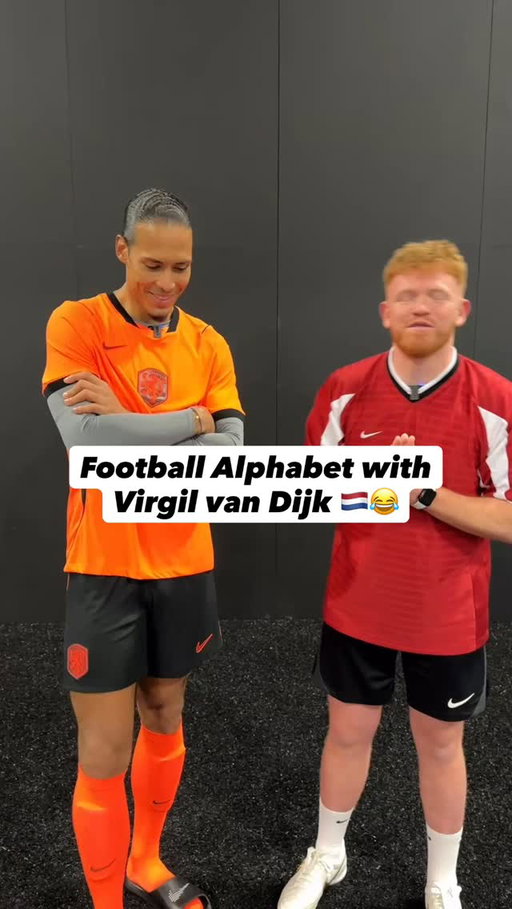 Football Alphabet vs Virgil van Dijk! 🇳🇱 This was so much fun 😂 @nikefootball @virgilvandijk ✅ #virgilvandijk #vandijk #liverpool #nikefootball #football