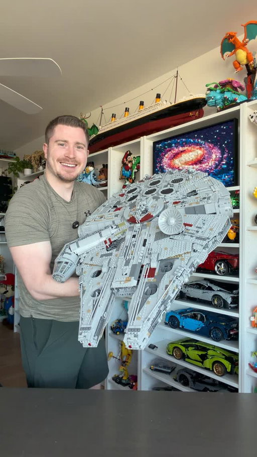 FINALLY! I bought the $900 LEGO Star Wars Millenium Falcon and built it!

Make sure to subscribe to my YouTube! (Link in bio).

#LEGO #Cars #R8 #StarWars #ASMR