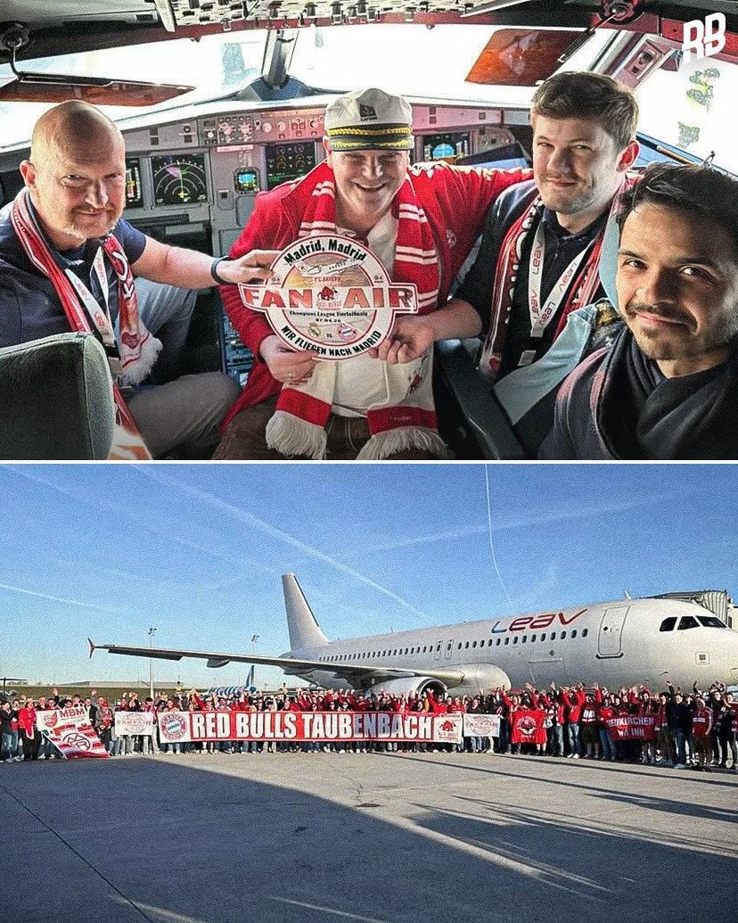 This story is class… Bayern fan club ‘Red Bulls Taubenbach’ chartered a private flight for their game against Real Madrid to avoid the costs of plane tickets which reached up to €900 due to high demand 🤯

180 fans traveled to Madrid on the private flight, paying around €475 per person instead.

They watched Bayern bag twice and come away with a 2-1 win at the Bernabéu… well worth it 👏🏽