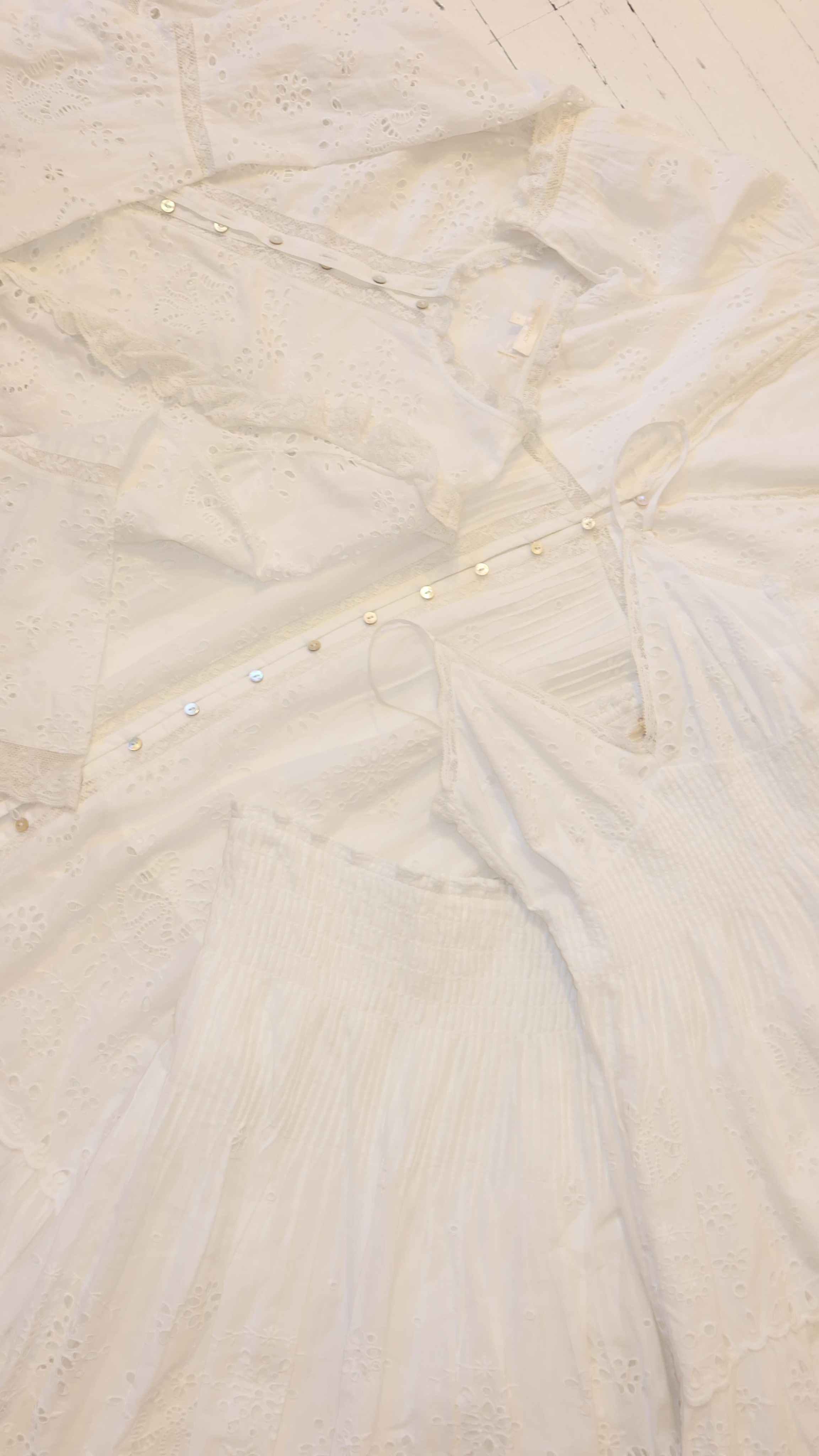 The eyelet edit… coming tomorrow🪡✨ delicate white pieces all season long pls