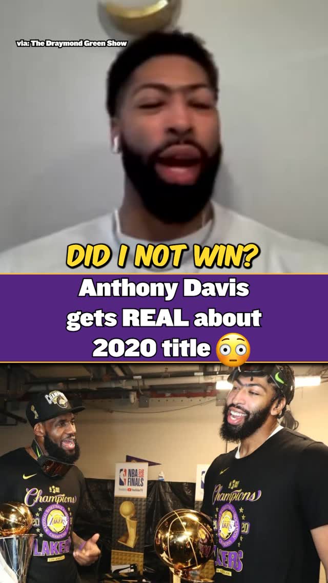 Anthony Davis got real about the Lakers 2020 Bubble Title 😳

(via @draymondshow) 

#nba #lakers #nbachampions #anthonydavis #lebronjames