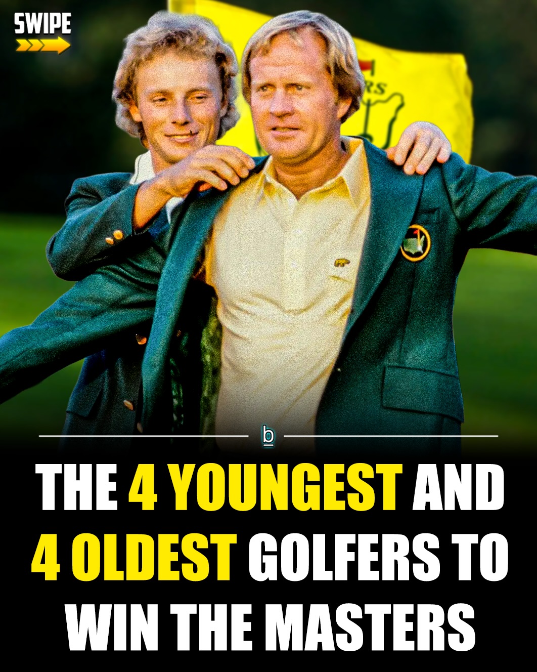 The age gap between the oldest and youngest golfers to win The Masters is VERY wide. ⛳️🌺

There’s a difference of more than two decades. Here, we’ll list the four oldest and four youngest players to put on the Green Jacket while reliving their incredible tournament performances.

Who is your favorite Masters champion? 🤔

Follow 👉 @brobible for all things “dude” 😎 

#themasters #golf #augustanational #men #dudes