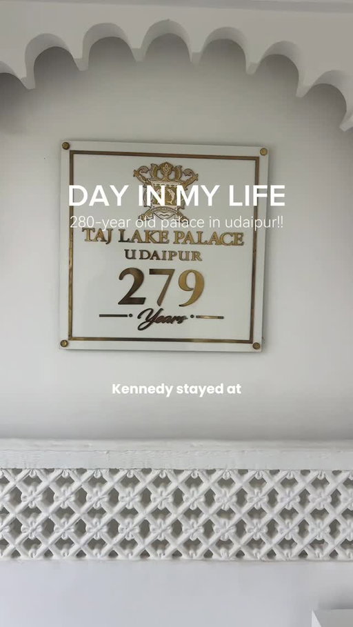 obviously the kennedy's had good taste lol

would you stay here??

(i still cant believe we are here and i can't wait for the wedding!!!)

#udaipur #tajlakepalaceudaipur #udaipurdiaries #udaipurvlog #udaipurdays