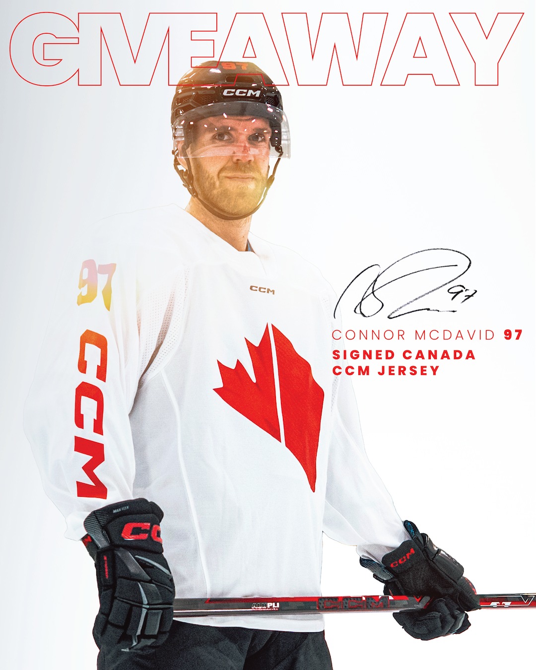 5 chances to win 🎯
Final day.
A CCM Canada jersey, SIGNED by Connor McDavid ✍️
Like, comment, and share to your story to enter.