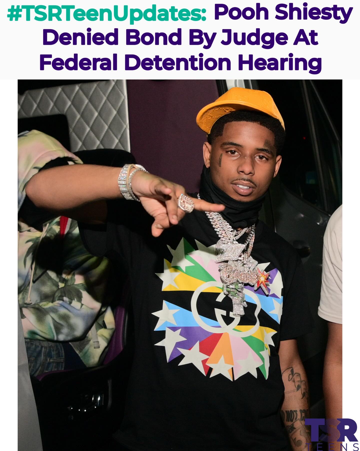 #TSRTeenUpdates: #PoohShiesty, whose real name is Lontrell Williams Jr., has been denied bond by a judge during a federal detention hearing in Dallas. While his father, Lontrell Williams Sr., was released and granted a $250,000 bond under strict conditions, prosecutors have filed motions to block his release as he is now in federal custody in Texas while the court reviews the case.
_________________________________
This decision follows accusations against Williams Jr. of orchestrating an armed robbery and kidnapping of #GucciMane at a recording studio in Dallas in January, stemming from a dispute over a contract. Pooh Shiesty was already on supervised release after serving a 63-month sentence for a federal firearms conspiracy. (📸:@gettyimages) ✍🏽: #TSRStaffJR #TSRStaffKH