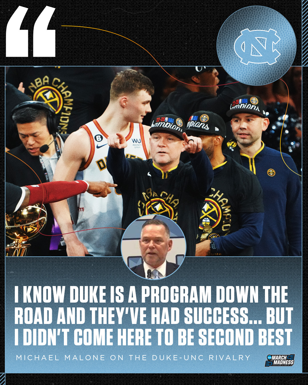 Michael Malone means business 💼