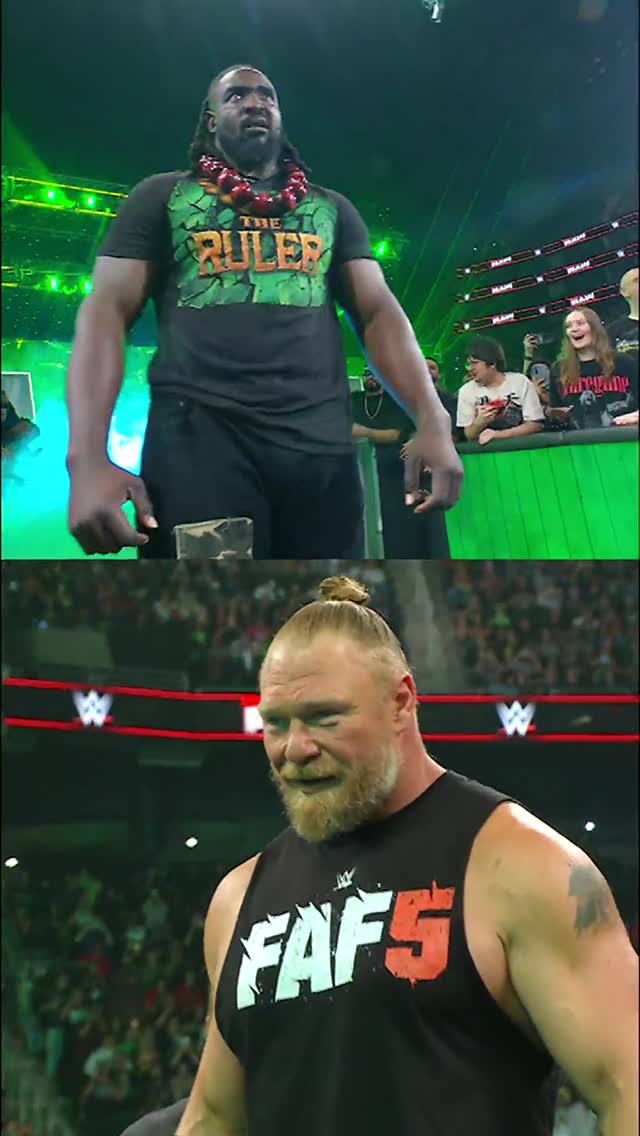 Taunting Brock Lesnar?!? @oba_of_wwe is just different. 😮‍💨