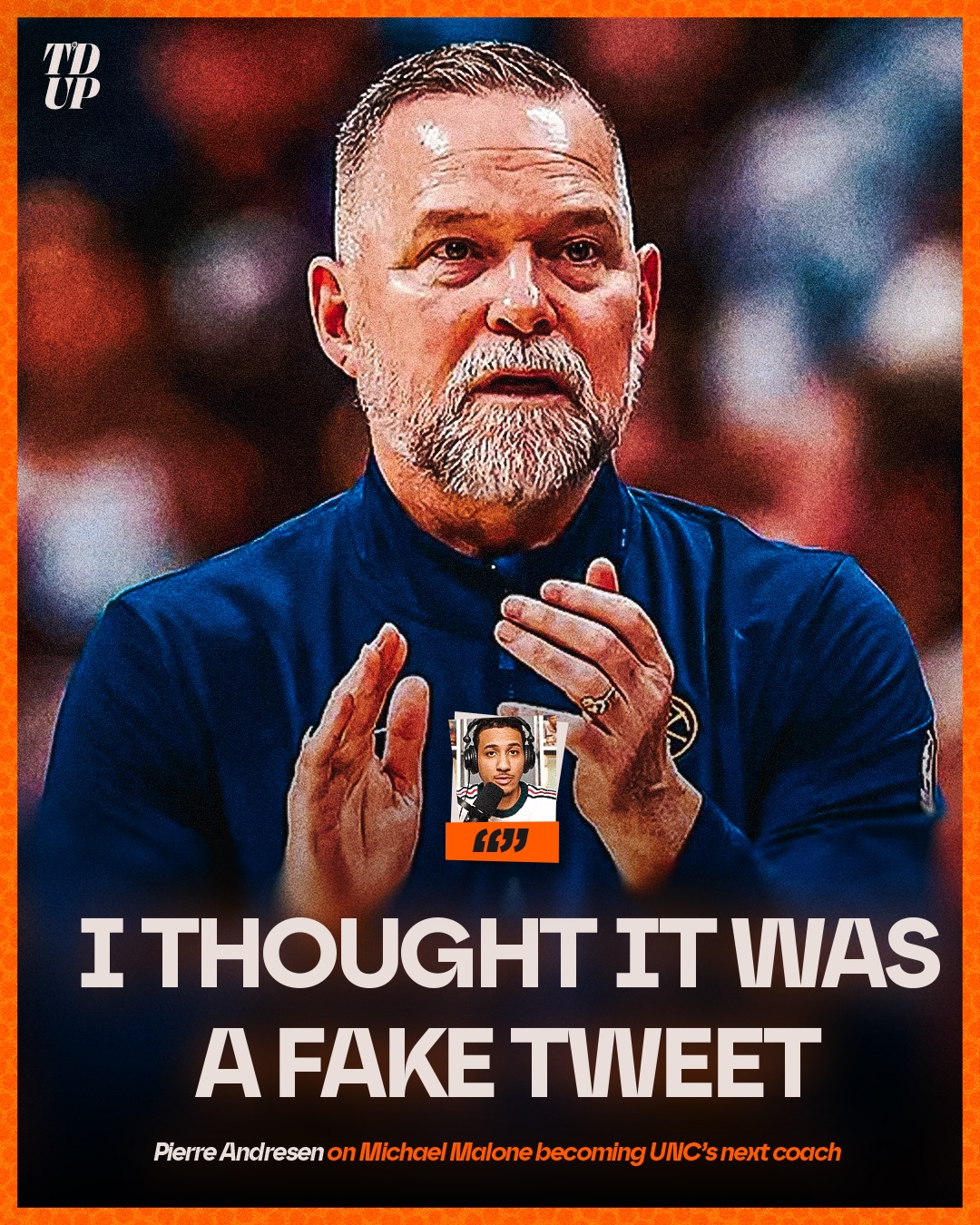 What was your initial reaction to North Carolina hiring Michael Malone? 

🔗 T’d Up is available to watch on Peacock, YouTube or wherever you get your podcasts!