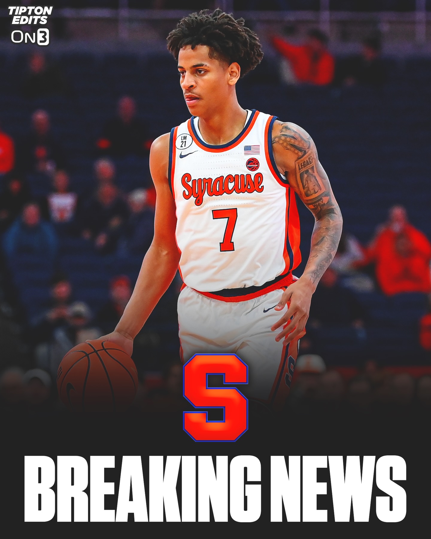 Syracuse guard Kiyan Anthony will return to the program to play for new head coach Gerry McNamara, he told @on3. 

The 6-5 freshman is the son of ‘Cuse legend Carmelo Anthony, who was teammates with McNamara on the 2003 national championship team.