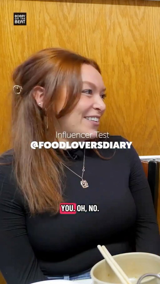 Bobby met up with @foodloversdiary at @spicyvillagenyc and gave her the Influencer Test. How many did you get right? 👉Watch the full episode via LINK IN OUR BIO and tune in everywhere you get podcasts too. #BobbyOnTheBeat