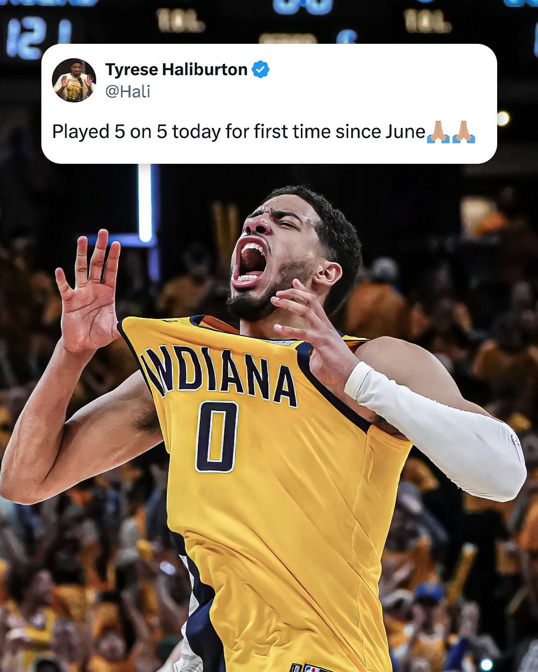 Major progress for Tyrese Haliburton 👀

Hali is ALMOST BACK 🔥🔜