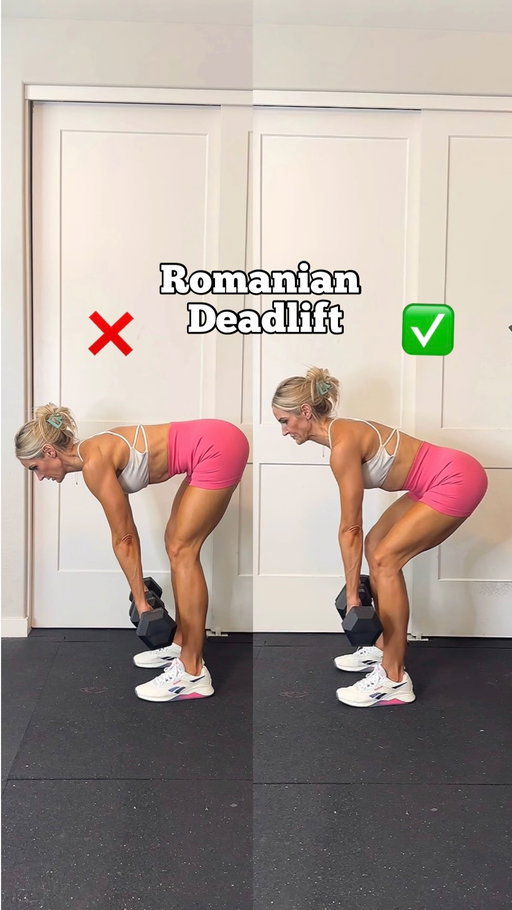 BOOM!! Try my programs 30 days free and 30% off the annual right now with my anniversary sale 🎉🎉🎉. Direct 🔗 in my bio!

What move do you want tips on next? 

I have an entire form section in my app with easy to understand videos for form tips, plus voiceover cues for all movements so your workouts are not only effective with progressive overload but also effective with your form and mind-muscle connection!!

This is a big mistake I used to see all the time when coaching classes.

The simple concept of folding forward compared to sitting back can make all of the mechanics feel completely different.

More quick cues to help: 

✅Imagine shutting a car door behind you with your booty. Hips go back, not down

✅Slight bend in the knees while keeping a neutral spine

✅ Imagine holding cutie oranges in your armpits locking your lats (back muscle) to keep them in place . No limp noodle backs 

✅Exhale to bracing the core as you imagine pushing the floor away from you with your entire foot. Your big toe heel and little toe (tripod foot) should all keep contact with the floor! 

Hope this helps!! ❤️

-Andrea