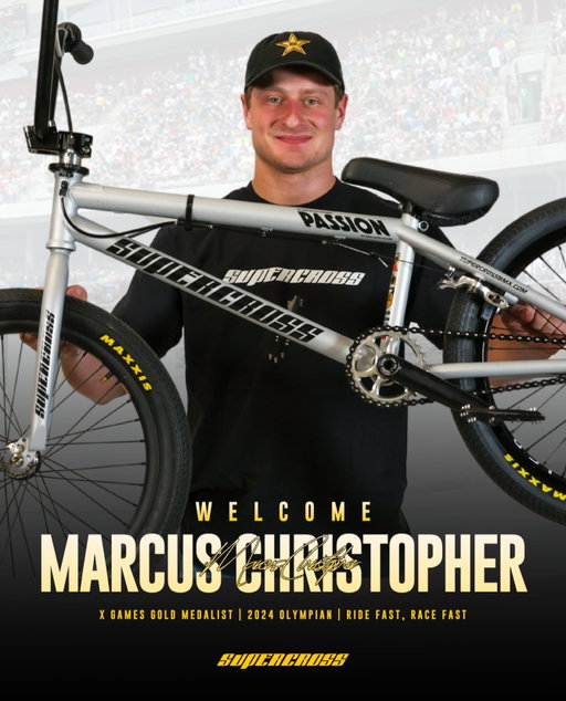 Welcome, Marcus! We are excited to announce the signing of X-Games Gold Medalist and Olympian Marcus Christopher!

📸 @andy_zacharyj 

We have signed Christopher to a long-term deal. 

📕 Read the press release now, link in bio.

#xgames #bmx #bmxride #bmxrace #olympian