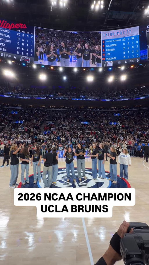 The 2026 champion @uclawbb get honored in Inglewood!