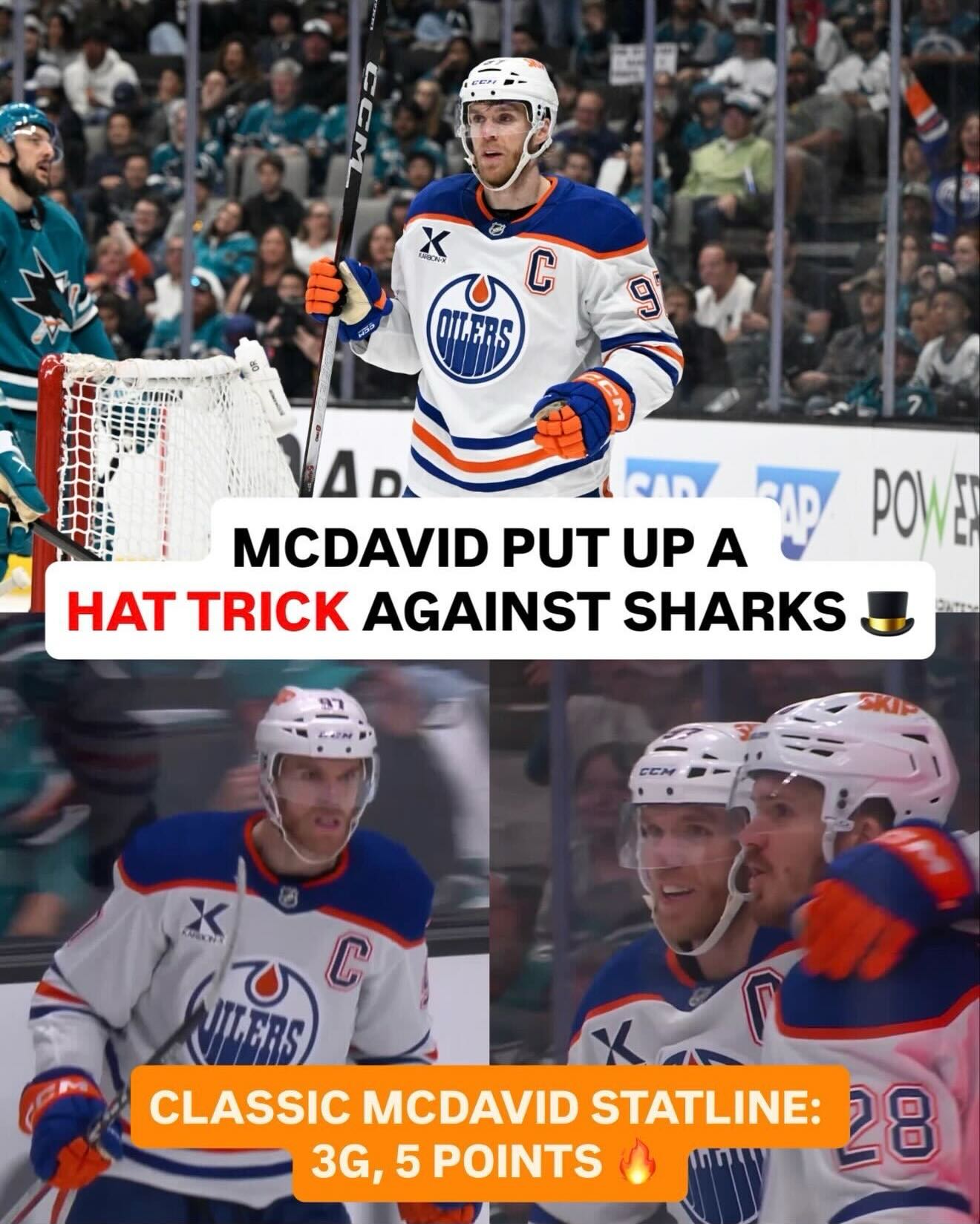 Connor McDavid put on a vintage performance in win vs. Sharks 🐐

Another MVP trophy loading? 👀