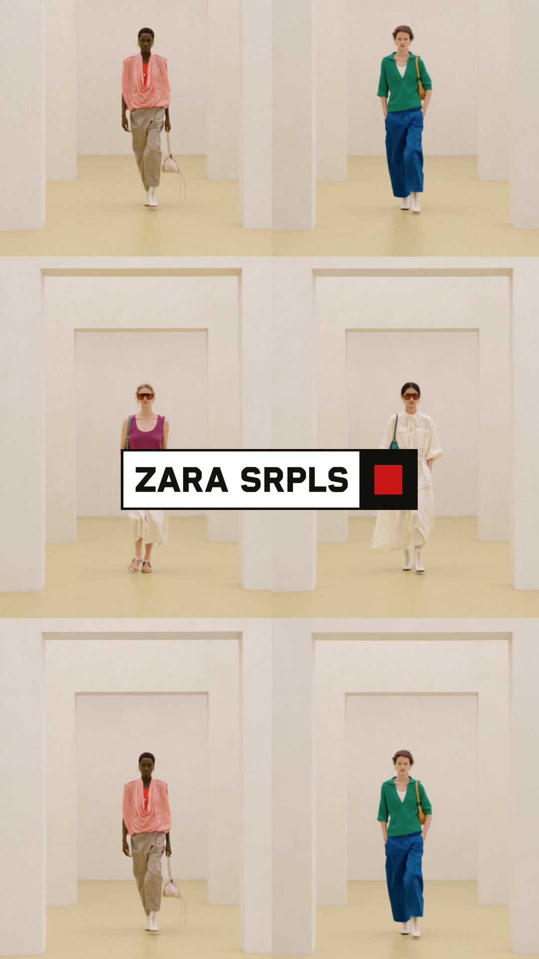 ZARA SRPLS – CLLCTN 16 / DROP I 

SRPLS configures the wardrobe as a system: rooted in utility, defined by material, and refined through use. In womenswear, colour drives the evolution. Deployed with precision, it defines the silhouette through clear combinations - green with blue, orange with ecru - before softening into gradients and ombré treatments. These are integrated into familiar forms including workwear trousers, structured tops, and adaptable outer layers, expanding the wardrobe without disrupting its coherence. Fabric and finish remain central, with tactile cottons, treated surfaces, and construction details anchoring each piece in utility.

Creative Director: Karl Templer #karltempler
Photographer: Craig McDean @craigmcdeanstudio
Video: Ned Rogers @nedrogers 
Styling: Karl Templer #karltempler
Make up: Mark Carrasquillo @markcarrasquillo
Hair: Lukas Tralmer @lukastralmer
Set Designer: Gainsbury&Whiting #gainsburyandwhiting
Casting Director: Piergiorgio @piergiorgio @dmcasting
Production: Gainsbury&Whiting 

#zara #zarasrpls