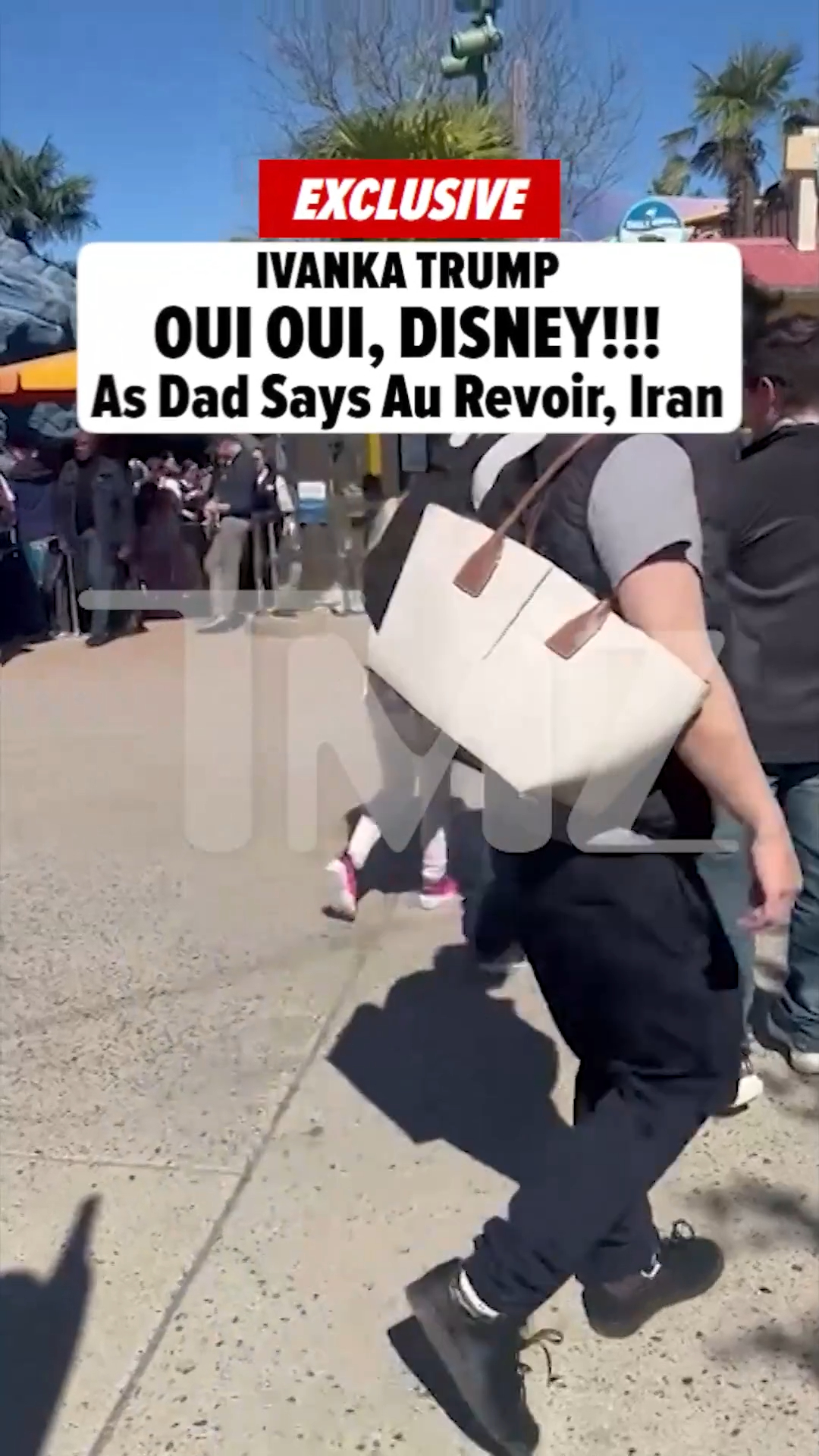 😎🏝️ Ivanka Trump was soaking up the magic at Disneyland Paris … just as her father, President Donald Trump, threatened to kill off Iran's "whole civilization." 😱

WHAT WE KNOW AT THE 🔗IN BIO.