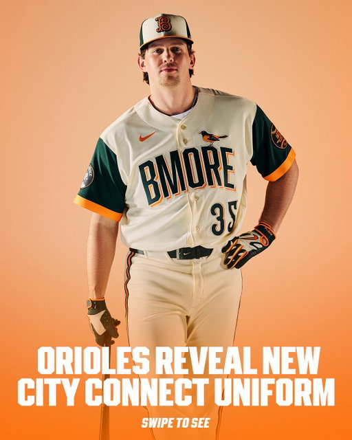 The Baltimore Orioles have dropped their new City Connect uniforms 🔶

Paying homage to the iconic Oriole Park at Camden Yards, the green and orange color scheme with warehouse type inspiration and home run plaque graphic incorporation make these uniforms a staple of Orioles history