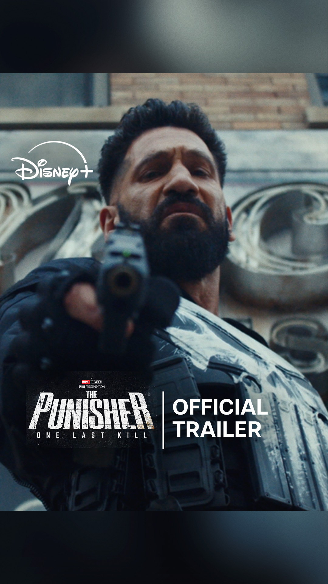 Hey Frank.

A Marvel Television Special Presentation: The Punisher: One Last Kill premieres May 12, only on Disney+.