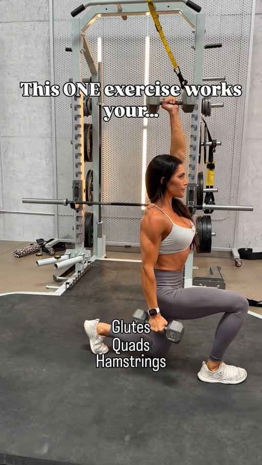 See saw lunge curl press 💪🏼 save it so you can add it to your next workout! 

#fitness #freeworkout
