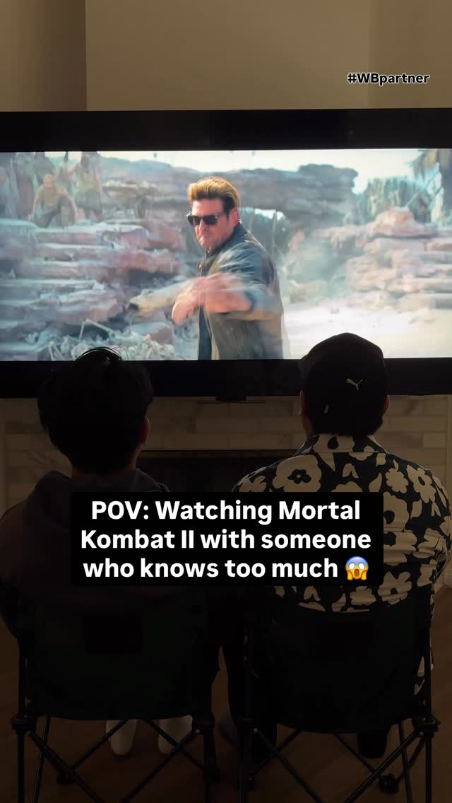 #WBPartner POV: Watching Mortal Kombat II with someone who knows too much! In theaters May 8th, get your tickets now! @mortalkombatmovie @warnerbros #MortalKombatMovie