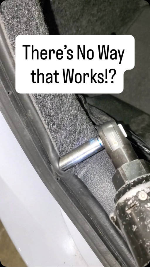 Just found a new trick to unsticking pinched door seals… 😮