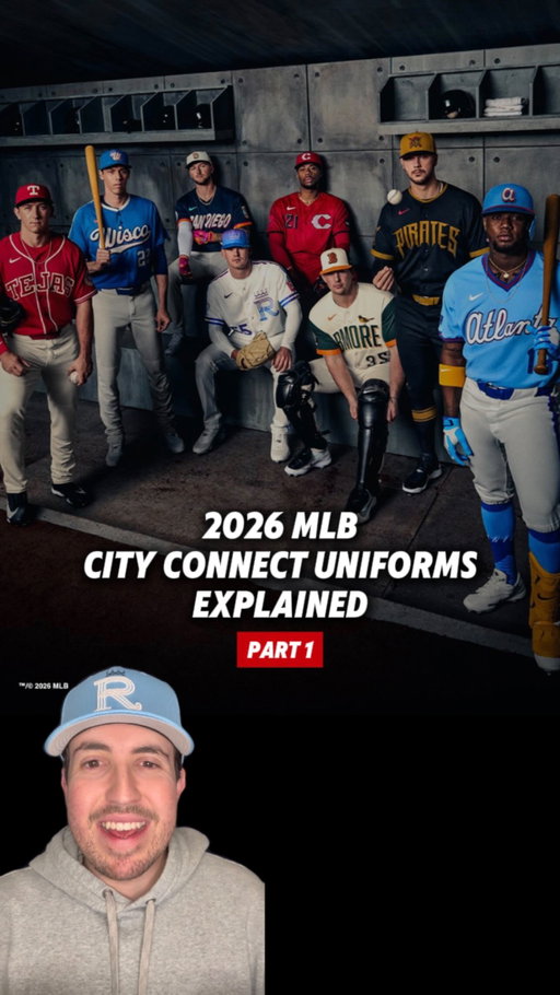 This is a breakdown of all the details included in the new 2026 MLB City Connect Uniforms (Part 1)! 

What are your thoughts on these new uniforms? Do you have a favorite or least favorite? 🤔

#mlb #baseball #cityconnect #sportsuniforms 

(Baltimore Orioles, Kansas City Royals, Texas Rangers, Atlanta Braves, jersey, hat, uniform)