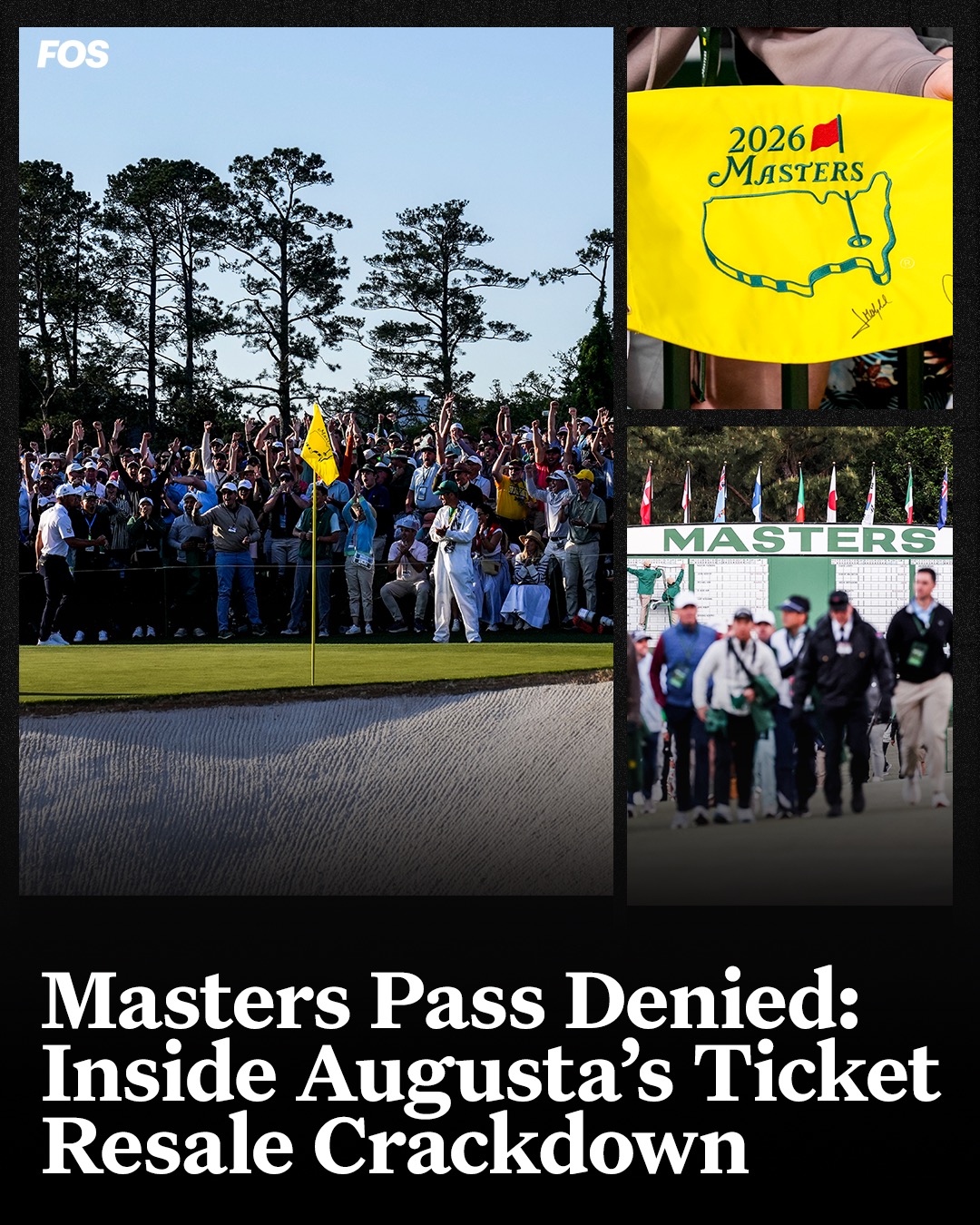Augusta National voided the tickets of some permanent badge holders who sold their passes last year. After a massive crackdown on Masters ticket resellers last year, Augusta's enforcement is continuing leading into this year's tournament.

Full story in bio.