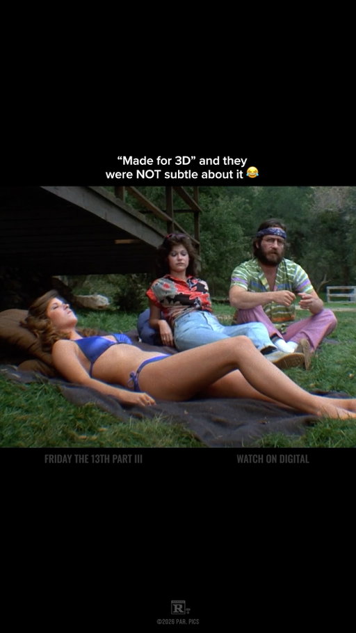 Did you know? #Fridaythe13th Part III was the first film in the franchise to premiere on an actual Friday the 13th. The 1982 slasher also introduced Jason’s iconic hockey mask and leaned hard into wild 3D effects.