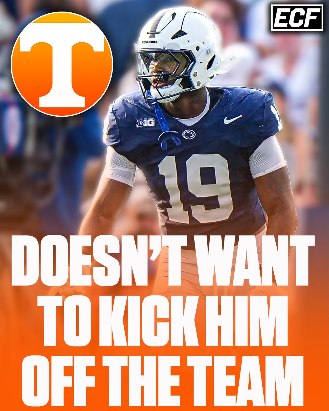 Penn State transfer Chaz Coleman is reportedly not adjusting well to being far away from home 

Tennessee is paying Coleman around $3.5 million in NIL… 

He’s “not handling it well”, but despite that Tennessee doesn’t want to kick him off the team and that it’s not a “Boo Carter situation” 

Thoughts? ⬇️