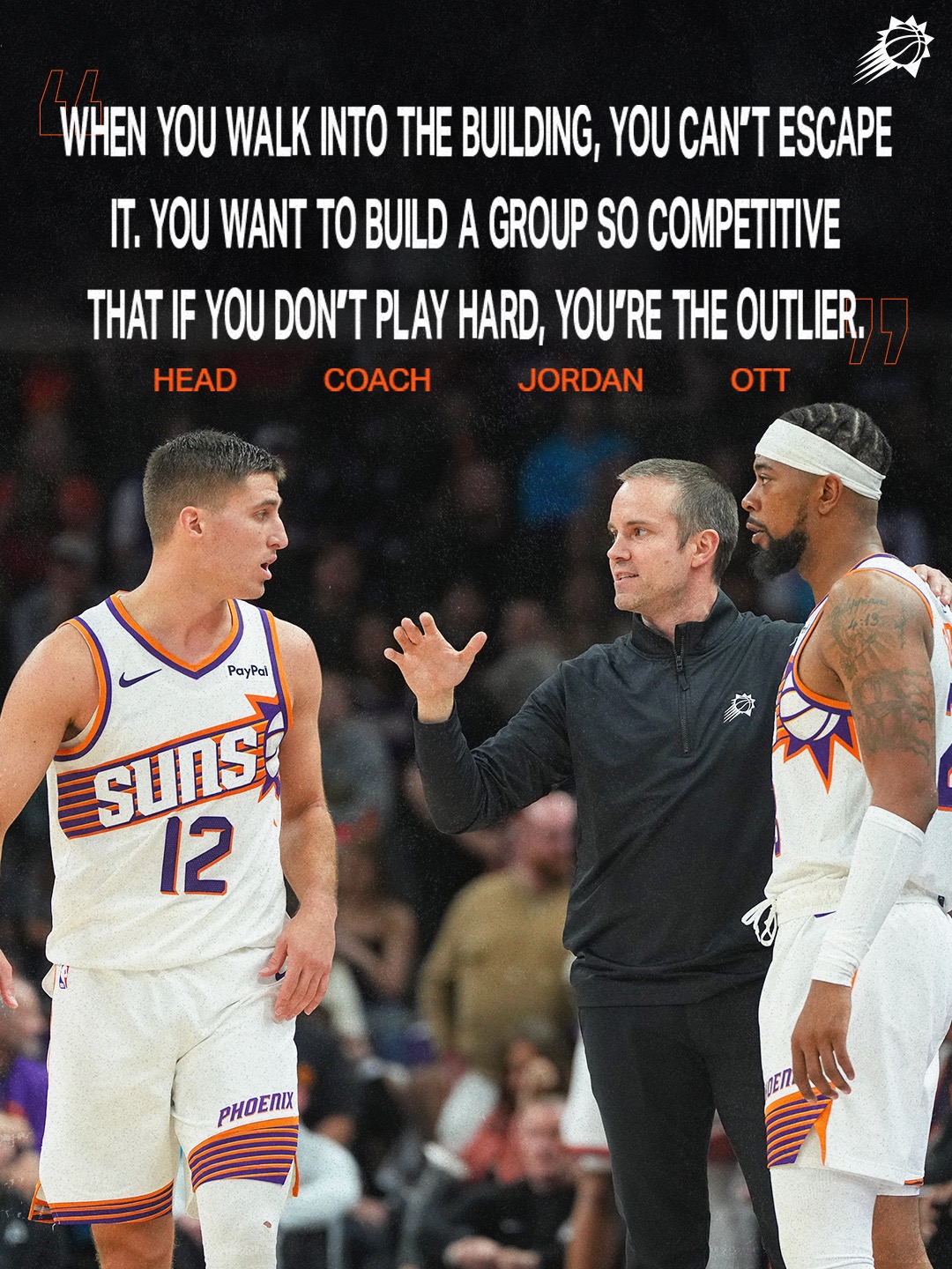 All season long, this squad has shown the ability to compete, hustle, and make plays.

Jordan Goodwin was named this year's Majerle Hustle Award winner but it's an honor the entire Phoenix Suns roster earned with collective grit and determination.

☄️ Read More: link in bio