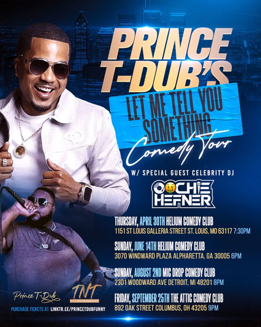 Ya boy just got added as the OFFICIAL TOUR DJ 🎧🔥 for the #LetMeTellYouSomethingComedyTour w/ my bro @princetdub

We touching MULTIPLE cities & it’s about to be NON-STOP laughs + vibes all night 😭🎤➡️🎶

Don’t wait til it’s SOLD OUT talking about “I should’ve went” 👀

ST. LOUIS | ATLANTA | DETROIT | COLUMBUS
(MORE DATES BEING ADDED 👀)

🎟️ TICKETS AVAILABLE NOW:
LINKTR.EE/PRINCETDUBFUNNY