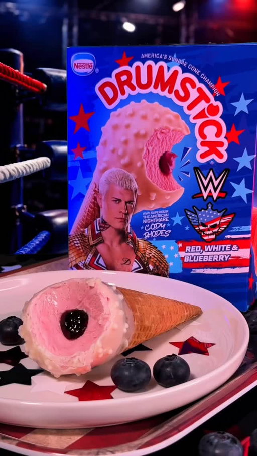 Y’ALL NOT READY FOR THE RED, WHITE, AND BLUE…BERRY. A new cone has entered the ring and this one has @americannightmarecody name on it. 

Available now for a limited time in the link in our bio

#drumstick #codyrhodes #explore #explorepage