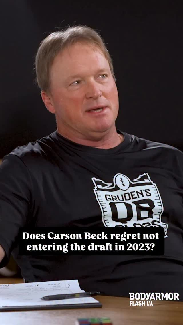 Carson Beck wanted to win a championship as a starter before leaving college @drinkbodyarmor