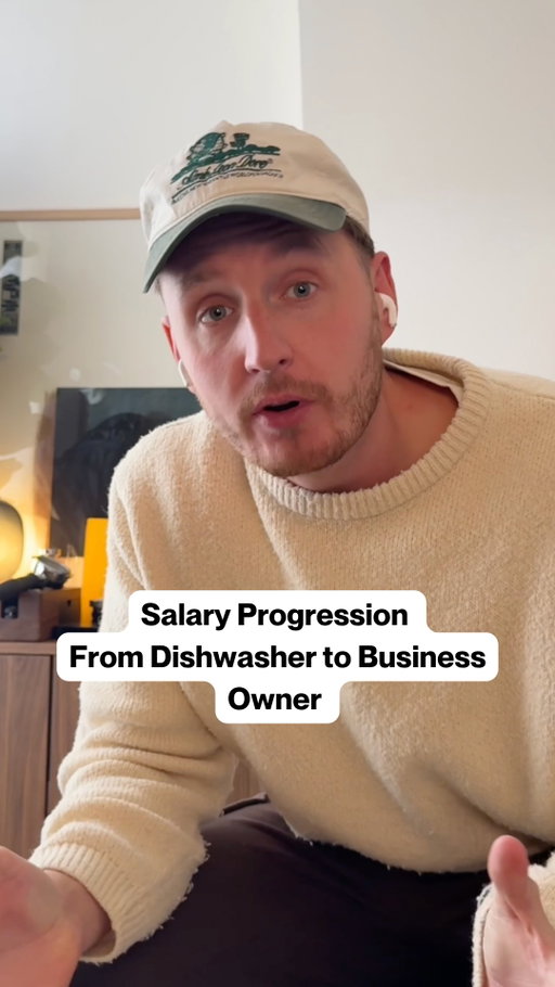 From dishwasher to business owner, check out @remoteoliver’s real salary transparency. 👀