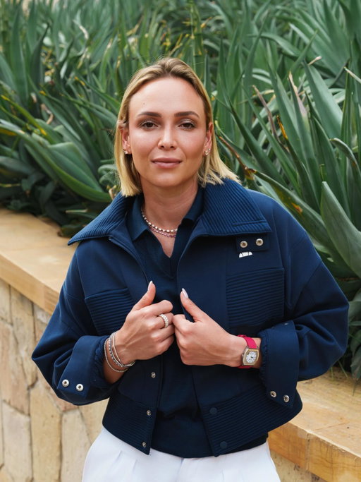Unmissable. 
On and off court. 

@donnavekic shot earlier this year, wearing the SS26 Frau Jacket.

Shop via the link in bio.