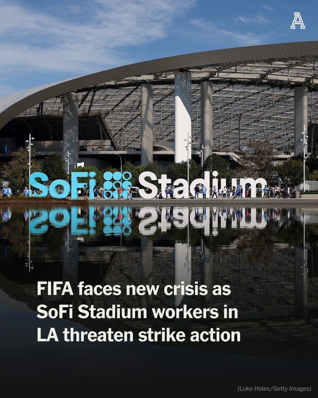 With just over 60 days before the World Cup begins, FIFA has a new crisis on its hands: strike threats from thousands of workers at SoFi Stadium, the tournament’s host venue in Los Angeles and the site of the opening USMNT game during the tournament.

SoFi Stadium, the home of the NFL’s Los Angeles Chargers and Rams in the suburb of Inglewood, is scheduled to stage eight World Cup matches: five in the group stage, two round-of-32 games and a quarter-final.

Mauricio Pochettino’s USMNT will play two of their three group games, against Paraguay and Turkey, at the 70,000-capacity, $5.5billion venue. Opened in 2020, it is owned by Kroenke Sports & Entertainment, which also owns Premier League leaders Arsenal among a string of other U.S. sports franchises.