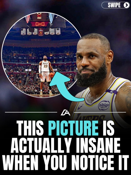 At first glance, it just looks like a clean photo of LeBron… but the deeper you look, the more it starts to feel intentional.

What really makes it crazy is what’s sitting above him. Every banner hanging there represents a chapter… different teams, different eras, different versions of him… all somehow lining up in one shot. It’s rare you get a moment where someone’s entire legacy is captured without saying a word… but this is about as close as it gets.

It’s one of those rare sports moments where his whole career is seen in one snapshot

We post the coldest sports moments everyday @idailyathlete 🏆

(📷: @davidliamkyle)